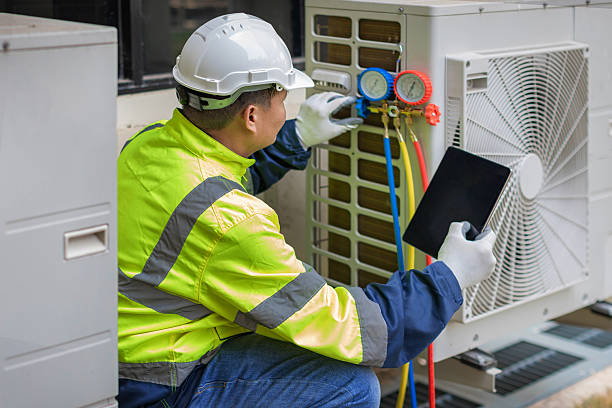 Professional Hvac technician working in Stamford, NY